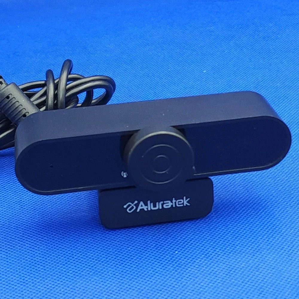 Aluratek 1080p HD Webcam with Microphone AWC03F Black‎